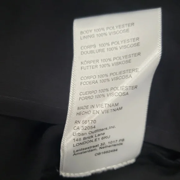 Urban Outfitters Black Lanette Chiffon Long Sleeves Babydoll Mini Dress Size S - Picture 9 of 11